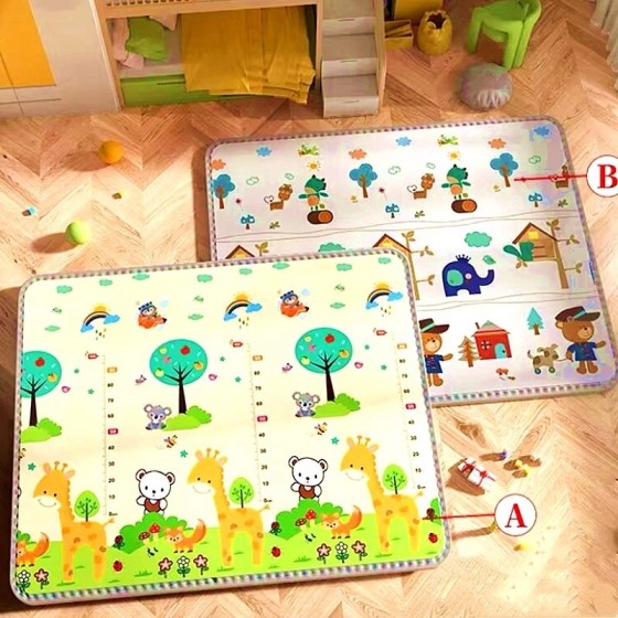 EPE-alfombra de juego para gatear para bebé, tapete grueso y respetuos