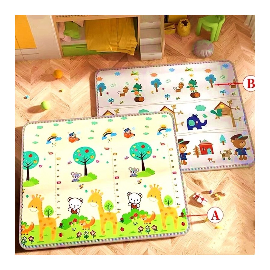 EPE-alfombra de juego para gatear para bebé, tapete grueso y respetuos