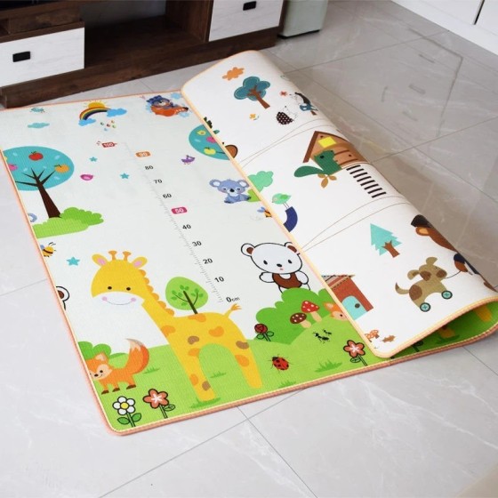 EPE-alfombra de juego para gatear para bebé, tapete grueso y respetuos