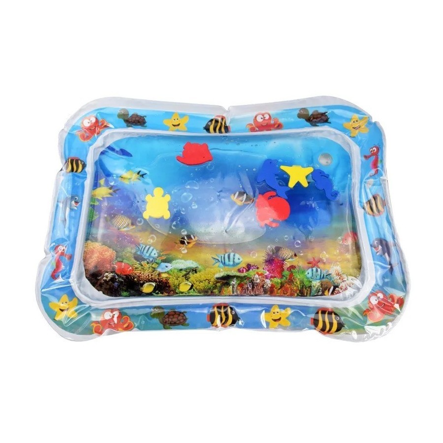 Colchoneta de agua inflable para bebés, cojín de seguridad, almohadill