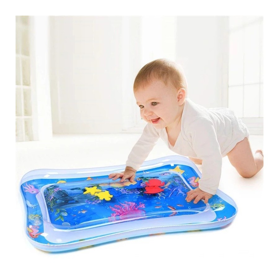 Colchoneta de agua inflable para bebés, cojín de seguridad, almohadill