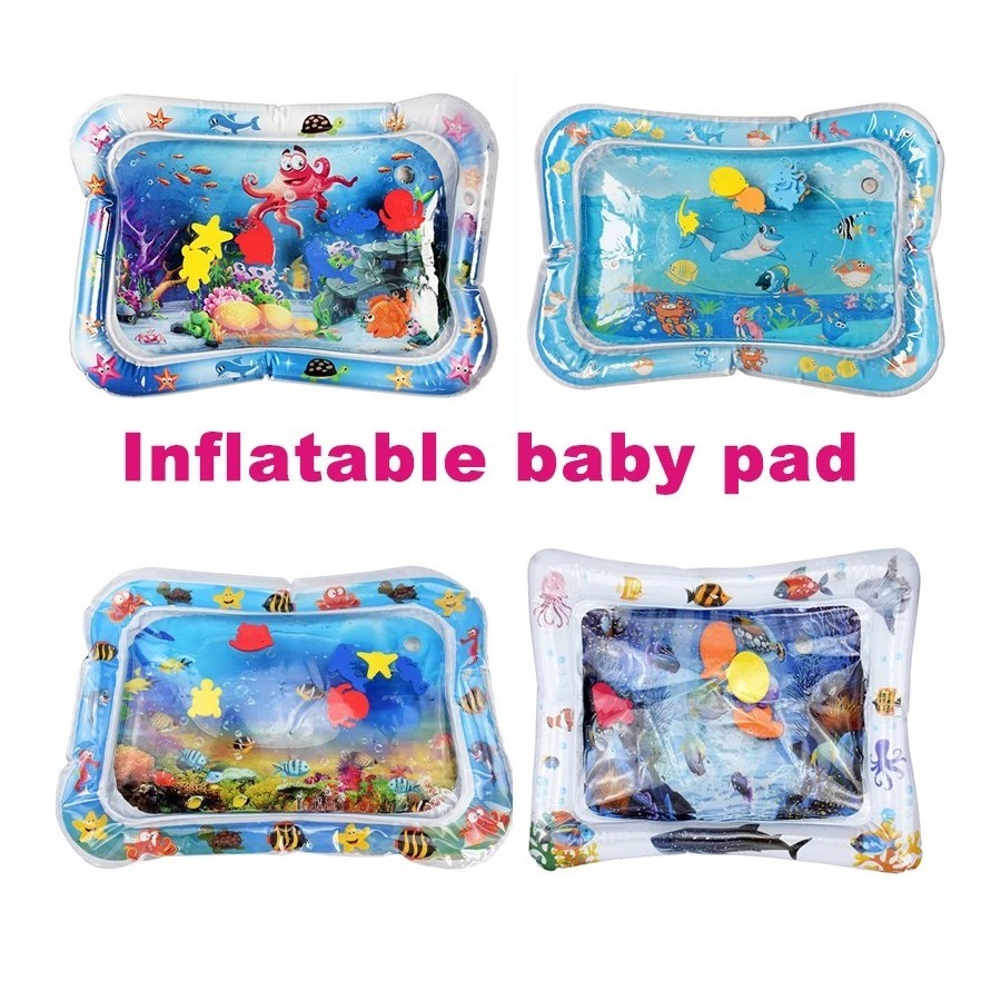Colchoneta de agua inflable para bebés, cojín de seguridad, almohadill