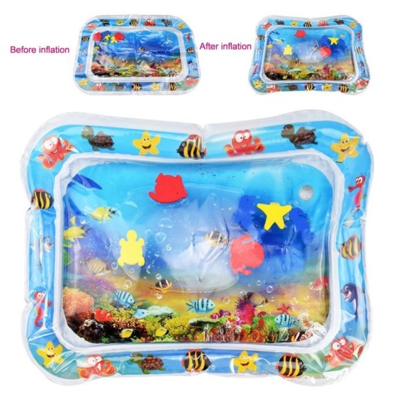 Colchoneta de agua inflable para bebés, cojín de seguridad, almohadill