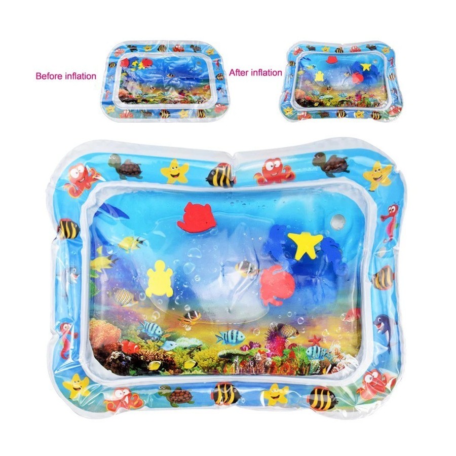 Colchoneta de agua inflable para bebés, cojín de seguridad, almohadill