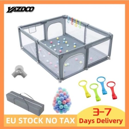 Corralito para bebés, muebles para niños, piscina seca grande, parque infantil para bebés de 0 a 6 años, valla de seguridad