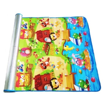 Alfombra de juegos para gatear para bebés, estera de rompecabezas de 180x120x0,3 cm, juguete para niños, juego de actividades, g