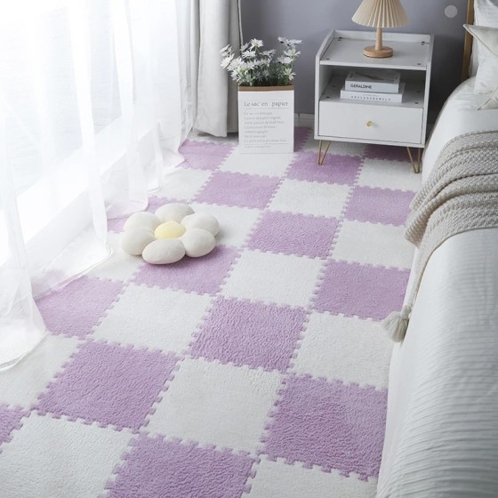 Alfombra de rompecabezas de espuma Eva para niños, tapete de felpa sua