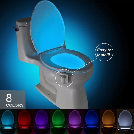 Lámpara de luz nocturna LED con Sensor de movimiento, luz de fondo de 