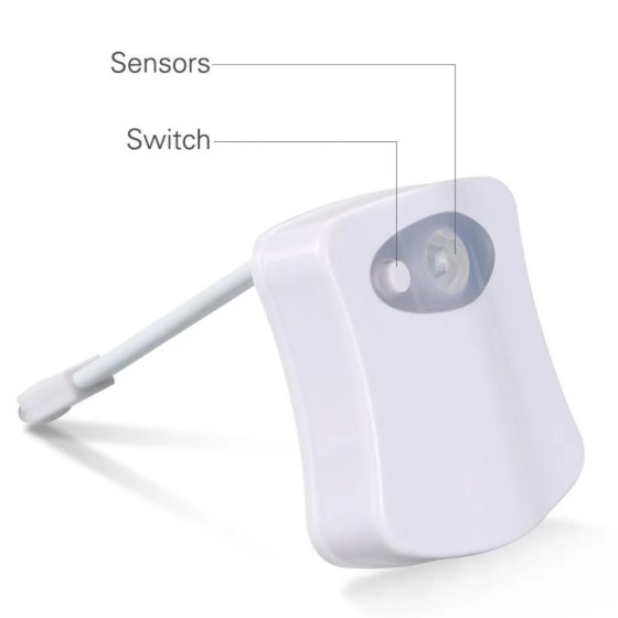Lámpara de luz nocturna LED con Sensor de movimiento, luz de fondo de 