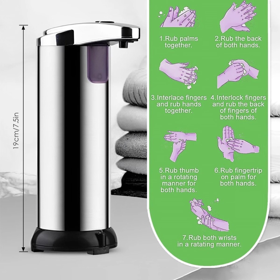 Dispensador automático de Jabón para manos, dispositivo con 3 niveles 