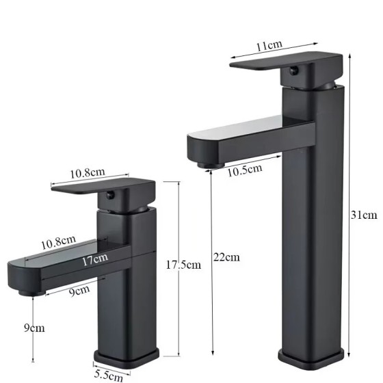 Shinesia grifo de baño para lavabo, mezclador de temperatura Digital L