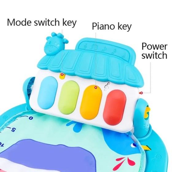 Soporte de Fitness para bebé, juego de música, juguetes de actividades