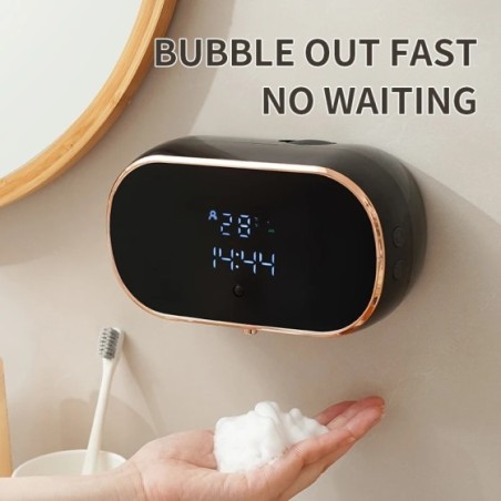 Dispensadores automáticos de jabón de espuma para baño, lavadora de manos inteligente con carga USB, dos colores con Material AB