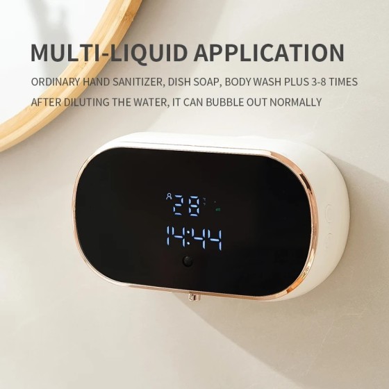 Dispensadores automáticos de jabón de espuma para baño, lavadora de ma