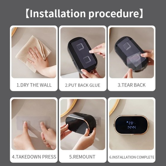 Dispensadores automáticos de jabón de espuma para baño, lavadora de ma