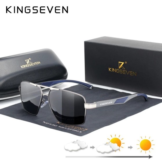 KINGSEVEN-gafas de sol polarizadas fotocromáticas para hombre y mujer, KINGSEVEN-gafas de sol polarizadas fotocromáticas para hombre y mujer,