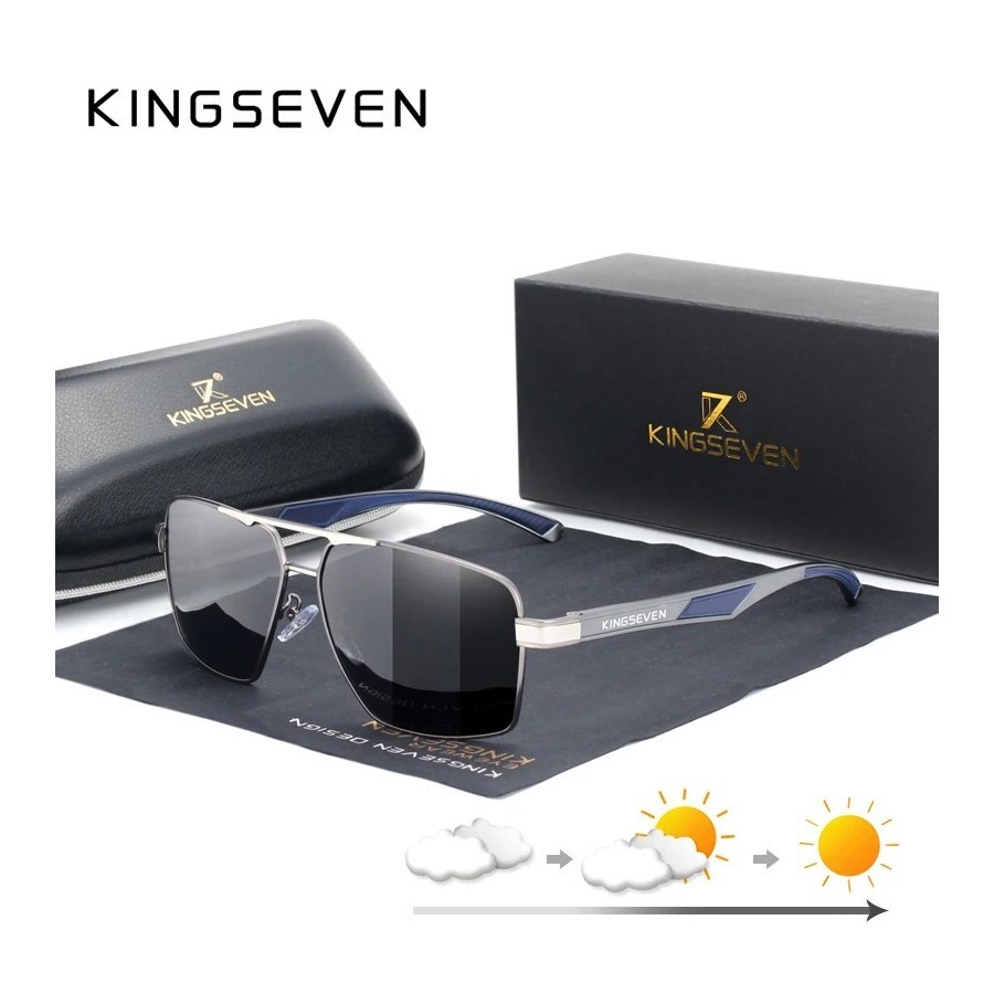 KINGSEVEN-gafas de sol polarizadas fotocromáticas para hombre y mujer, KINGSEVEN-gafas de sol polarizadas fotocromáticas para hombre y mujer,