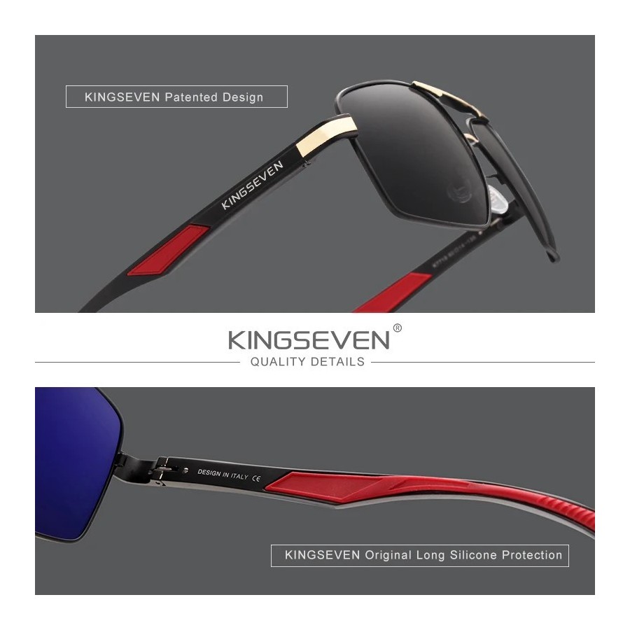 KINGSEVEN-gafas de sol polarizadas fotocromáticas para hombre y mujer,