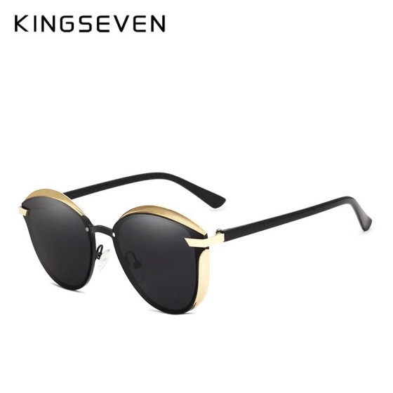 KINGSEVEN-gafas de sol polarizadas estilo ojo de gato para mujer, ante KINGSEVEN-gafas de sol polarizadas estilo ojo de gato para mujer, ante