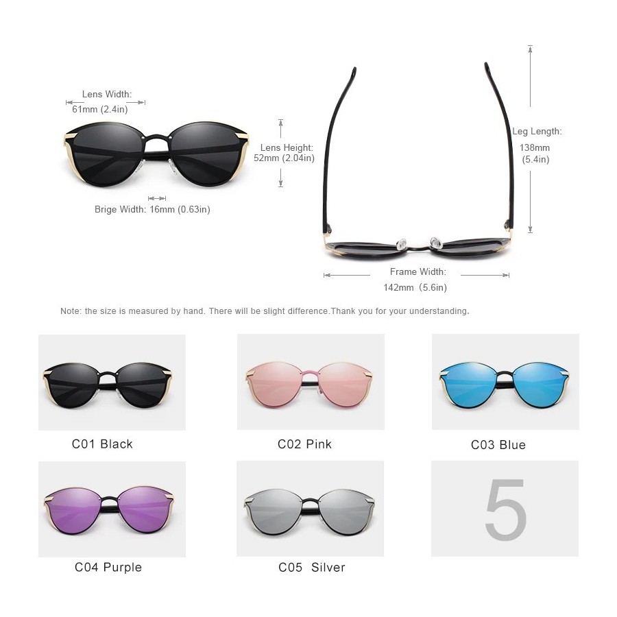KINGSEVEN-gafas de sol polarizadas estilo ojo de gato para mujer, ante
