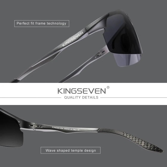 KINGSEVEN-gafas de sol polarizadas de aluminio para hombre y mujer, le KINGSEVEN-gafas de sol polarizadas de aluminio para hombre y mujer, le