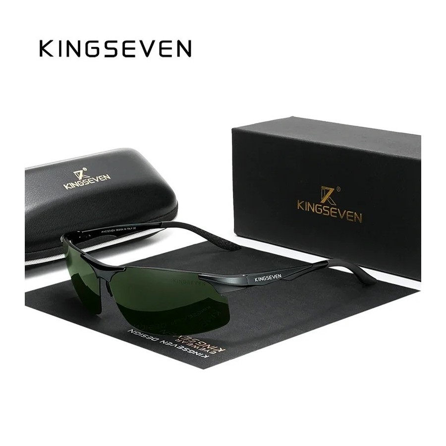 KINGSEVEN-gafas de sol polarizadas de aluminio para hombre y mujer, le
