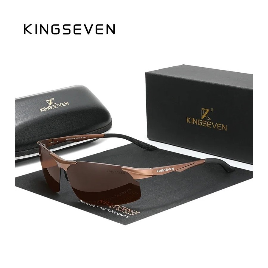 KINGSEVEN-gafas de sol polarizadas de aluminio para hombre y mujer, le