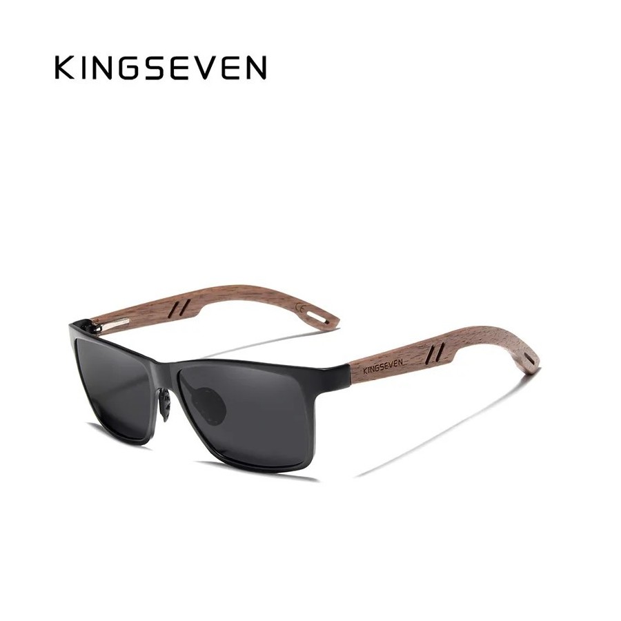 KINGSEVEN-Gafas de sol para hombre hechas a mano, diseño de aluminio +