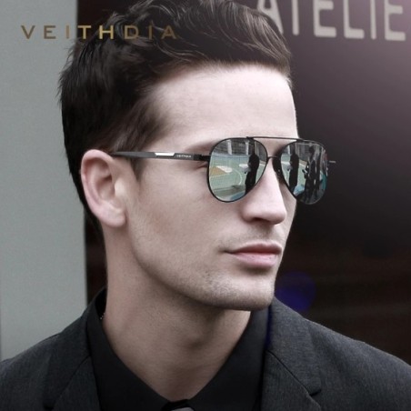 VEITHDIA-gafas de sol fotocromáticas de aluminio para hombre y mujer, lentes polarizadas UV400, para conducir al aire libre, 669