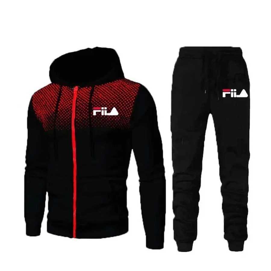 Conjunto de Sudadera con capucha y pantalones para hombre, chándal informal, chaqueta deportiva para correr, ropa deportiva para