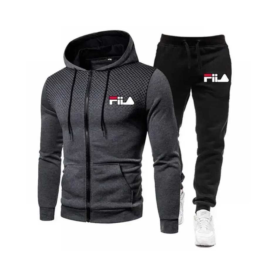 Conjunto de Sudadera con capucha y pantalones para hombre, chándal informal, chaqueta deportiva para correr, ropa deportiva para