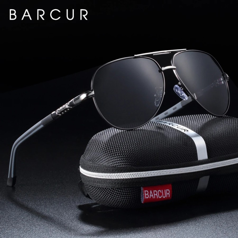 BARCUR-Gafas de sol polarizadas para hombre, lentes de conducción con