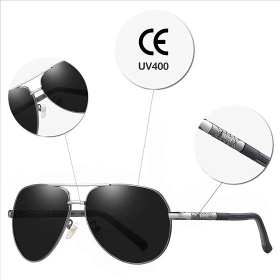 BARCUR-Gafas de sol polarizadas para hombre, lentes de conducción con
