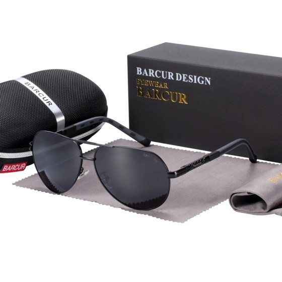 BARCUR-Gafas de sol polarizadas para hombre, lentes de conducción con