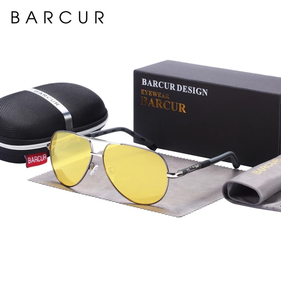 BARCUR-Gafas de sol polarizadas para hombre, lentes de conducción con