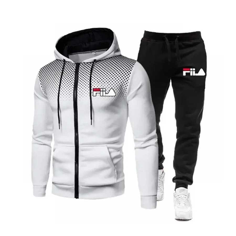 Conjunto de Sudadera con capucha y pantalones para hombre, chándal informal, chaqueta deportiva para correr, ropa deportiva para