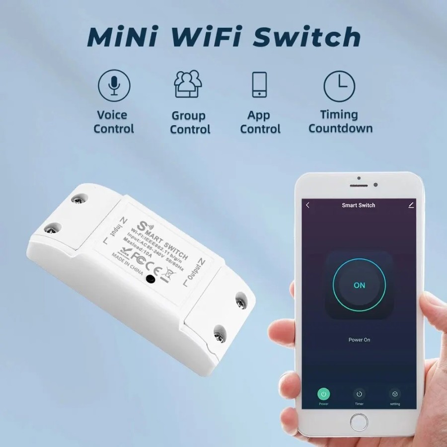 1 unidad WiFi interruptor de bricolaje inteligente control remoto inal