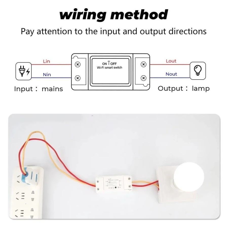 1 unidad WiFi interruptor de bricolaje inteligente control remoto inal
