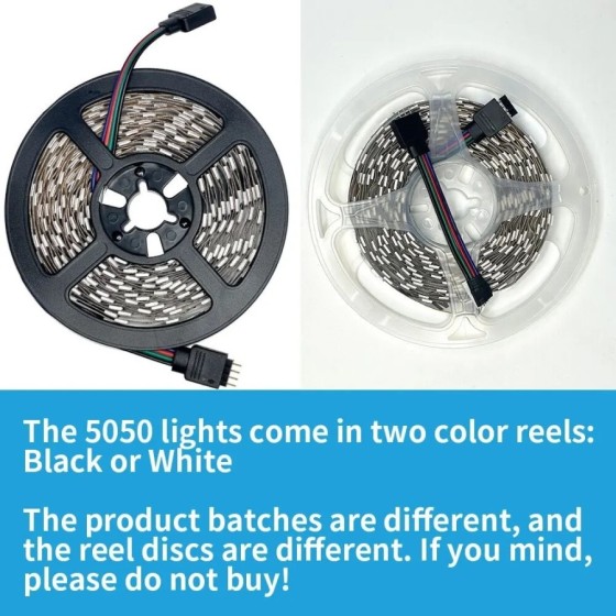 Tira de luces LED con Control Bluetooth, lámpara de cuerda Flexible pa Tira de luces LED con Control Bluetooth, lámpara de cuerda Flexible pa