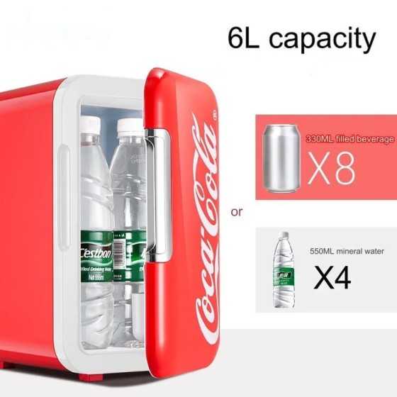 Mini refrigerador de Coca-Cola multifunción para el hogar y el coche, Mini refrigerador de Coca-Cola multifunción para el hogar y el coche,