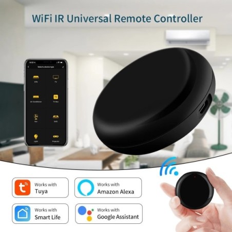 Control remoto infrarrojo Universal para aire acondicionado, dispositivo con WiFi, funciona con Alexa y Google Home, Tuya