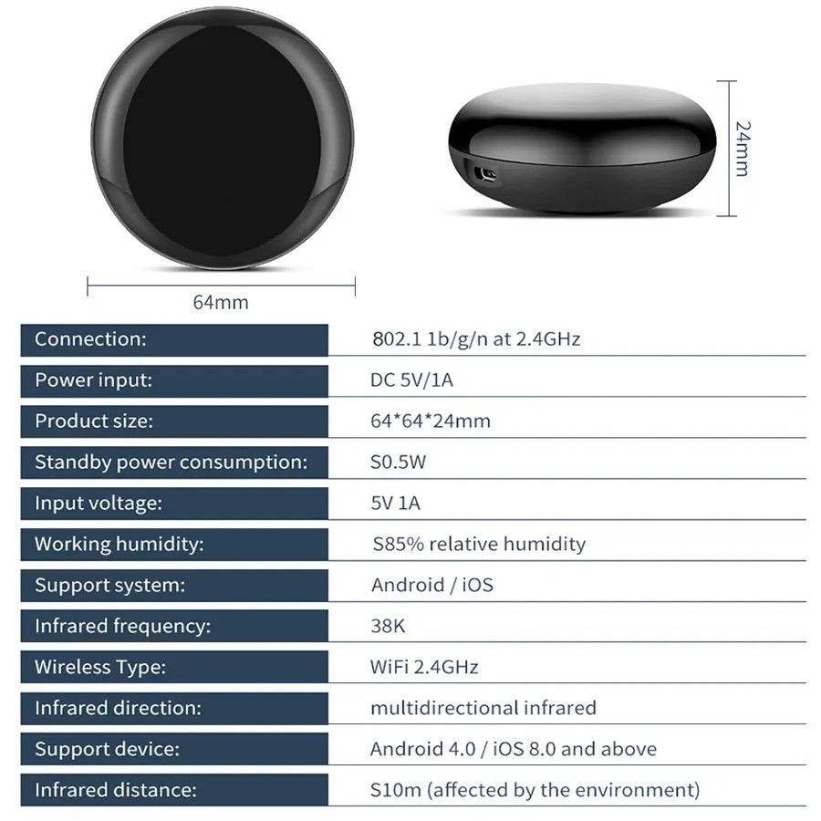 Control remoto infrarrojo Universal para aire acondicionado, dispositi