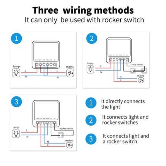 Interruptor inteligente con Wifi para el hogar, módulo de interruptore