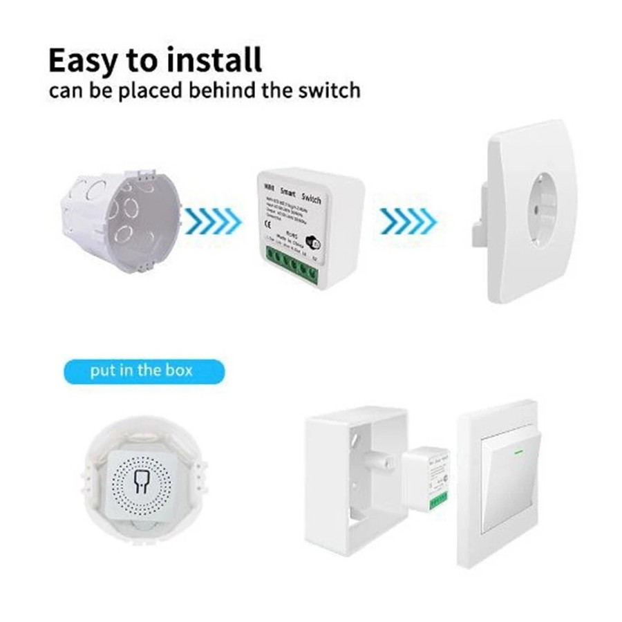 Interruptor inteligente con Wifi para el hogar, módulo de interruptore