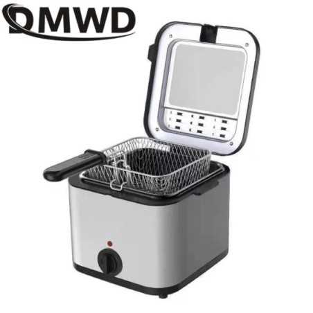 Freidora eléctrica de 2,5l, horno de aceite, termostato ajustable, parrilla de pollo frito, máquina de freír patatas fritas, coc