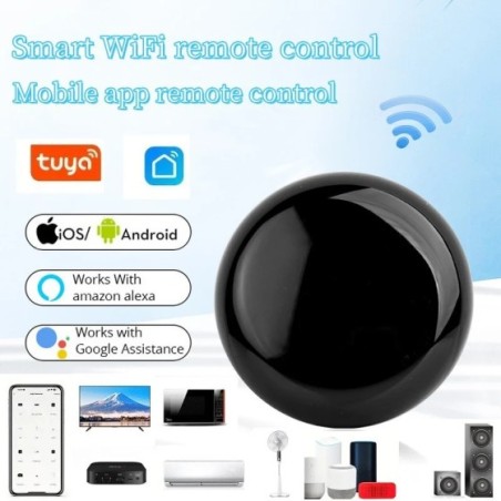 Control remoto Universal con Wifi para aire acondicionado, Control remoto infrarrojo negro para ventiladores de TV, Control por 