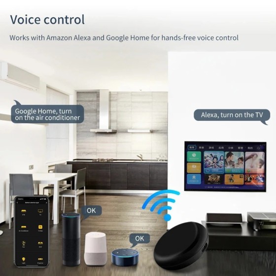 Control remoto Universal con Wifi para aire acondicionado, Control rem Control remoto Universal con Wifi para aire acondicionado, Control rem