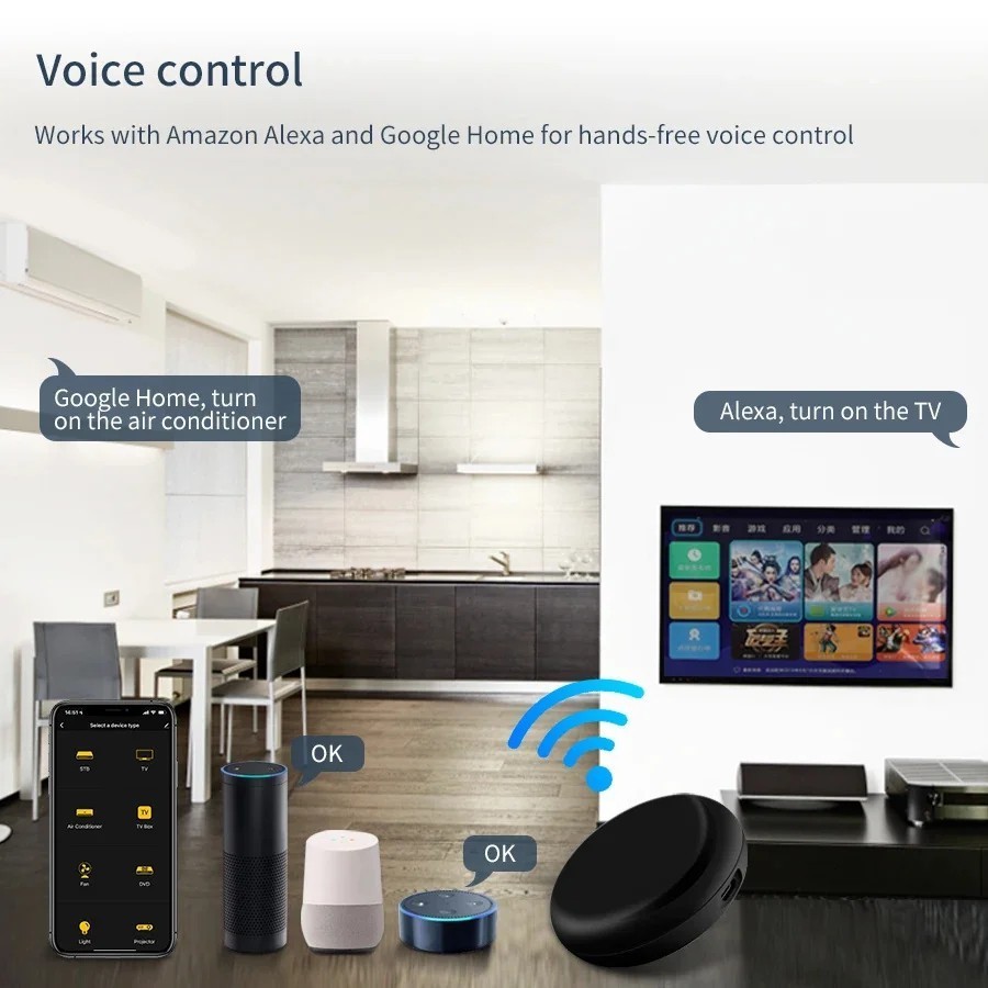 Control remoto Universal con Wifi para aire acondicionado, Control rem
