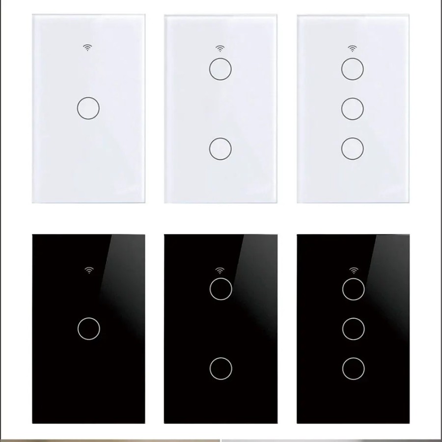 Interruptor táctil con Sensor de luz, dispositivo inteligente con WiFi