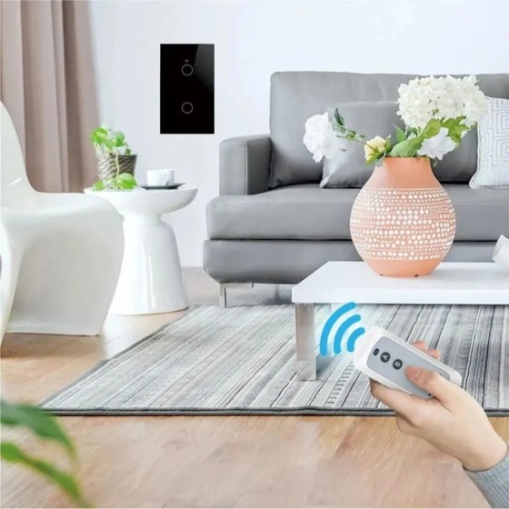 Interruptor táctil con Sensor de luz, dispositivo inteligente con WiFi